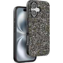 Cosmotex Onegif Iphone 16 Plus Bright Simli Kapak - Gümüş