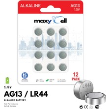 Maxy Cell Maxycell 12 x AG13 LR44 1.5 V  Düğme Pil