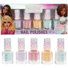 Calperia S00086712- Wow Generation Pastel Renkli 5li Oje Seti