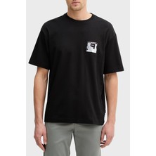 Boss Baskılı Pamuklu Relaxed Fit Bisiklet Yaka T Shirt Erkek T Shirt 50556032 001