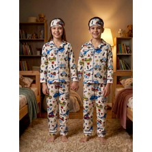 Enie Unisex Ambulans Desenli 4 Mevsim Göz Bantlı Pijama Takımı