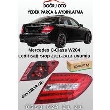 Doğru Oto Depo Mercedes C-Class W204 Ledli Sağ Stop 2011-2013 Uyumlu 440-1983R-UE