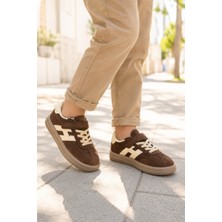 Minibonito Unisex Çoçuk Süet Günlük Kullanım Cırtlı Sneakers