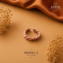🧡 Premium Saf Bakır Yüzük Koleksiyonu – Ayarlanabilir Vintage & Modern Bakır Yüzük | Lotus Atölye ve İyi Yaşam Merkezi