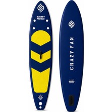 Crazy Fan Sarı Lacivert Şişme Sup Board / Paddle Board 320 cm