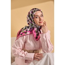 Silk Home Twill Ipek Eşarp Noiré Pembe 90X90