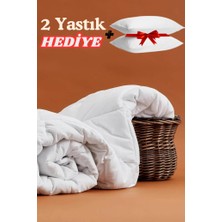 Sultan Halı Microfiber Biyeli Çift Kişilik Yorgan 195X215 + 2  Yastık Hediye !
