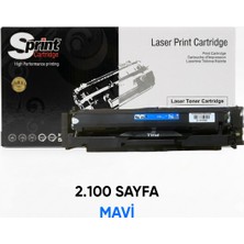 Sprint S-Print Gold Serisi W2031A (415A) Mavi Toner - Çipli (2.1k*)