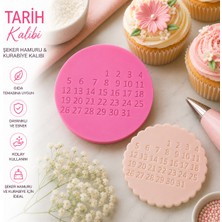 Studio Aslan Design Tarih Kalıbı Şeker Hamuru & Kurabiye Mührü – Fondant Tarih Baskı Kalıbı