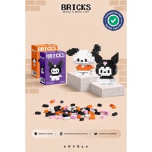 Arvela Bricks Pochaccio & Kuromi Karakterleri - 2'li Set - Eğitici 3D Yapboz Figür