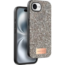 Cosmotex Onegif  Iphone 16E Bright Simli Kapak - Gold