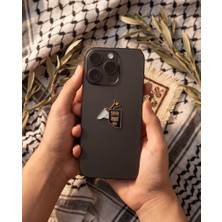 Zaytoon Metal Sticker Telefon Arka Süsü Yemen Pasaportu Geleneksel Motifli 3D