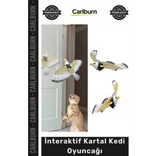 Carlburn #petshop Hareketli Kanatlı Pilli Avlanma Içgüdüsü Destekleyen Egzersiz Interaktif Kartal Kedi Oyuncağı