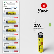 Maxy Cell Maxycell 5 Adet  27A Düğme Piller 12V