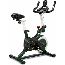 Rebuwo Spin Bike Kondisyon Bisikleti GR200-SESSIZ Ev Tipi Kardiyo Fitness Bisikleti(Yeşil)