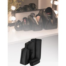 Omilife 4'lü Takı Makyaj Çantası İçiçe Organizer Kozmetik Seyahat Düzenleyici Set