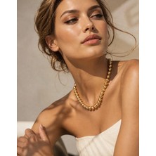 Solare Accessories Gold Inci Detaylı Kolye