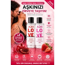 Ada Marketing Nar ve Çilek Aromalı Kayganlaştırıcı Jel Seti 250 ml 2 Adet Yenilebilir Özel Formül