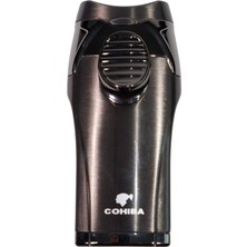 Cohiba Çift Torch Pürmüz Gunmetal Puro Çakmağı - TR8956