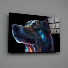 İnsigneart Uzay Köpeği Cam Tablo || Tasarımcı Koleksiyonu