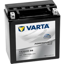 YTX20 Ch - Bs Varta (TX20CH-BS) 12V 18 Ah Agm Motosiklet Aküsü