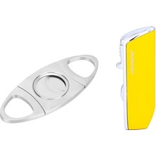 Parmida Sarı Üç Torch Pürmüz Çakmak ve Metal Kesici Set - Prmdpkt3