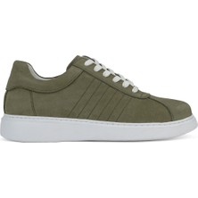 Ziya, Erkek Hakiki Deri Sneaker 1611066Z2880 Haki