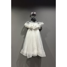 Hause Kids 6-10 Yaş Sugar Pollyana Kız Çocuk Elbise-Ekru
