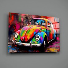 İnsigneart Insigne Art Design Renkli Vw Cam Tablo || Tasarımcı Koleksiyonu