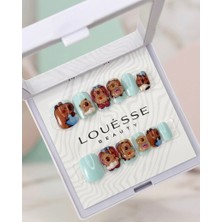 Louesse Beauty Louésse Capy Mint Takma Tırnak 12’li  Kapibara Figürlü Mint Yeşil Sevimli Nail Set
