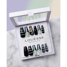 Louesse Beauty Louésse Venom Chic Takma Tırnak Seti 12’li  Siyah Yılan Detaylı Modern Tasarım Model
