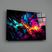 İnsigneart Insigne Art Design Renk Patlaması Cam Tablo || Tasarımcı Koleksiyonu