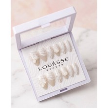 Louesse Beauty Louésse Ivory Lace Takma Tırnak 12’li  Dantel Desen Krem Ton Bridal Elegant Nail