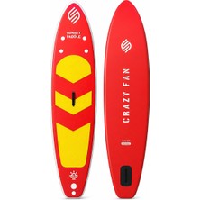 Greenmall Crazy Fan Sarı Kırmızı Şişme SUP Board / Paddle Board 320 cm