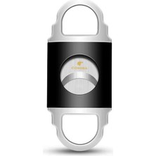 Cohiba Siyah Gümüş Metal Puro Makası Kesici - TRP7091