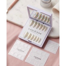 Louesse Beauty Louésse Opal Mirror Takma Tırnak Seti 12’li  Holografik Krom Tasarım