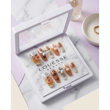 Louesse Beauty Louésse Capy Milk Love Takma Tırnak 12’li  Kapibara Desenli Sevimli Nail Set