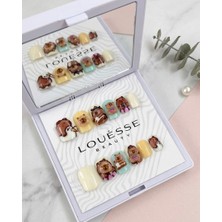 Louesse Beauty Louésse Capybara Friends Takma Tırnak 12’li  3D Kapibara Figürlü Cute Nail