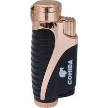 Cohiba 3 Torch Pürmüz Siyah-Bronz Puro Çakmağı - TR7618