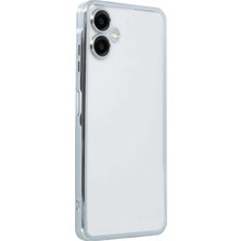 İlkyaz Fashion Samsung Galaxy A07 4g Razer Lensli Silikon - Gümüş
