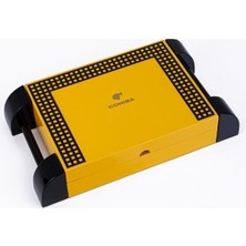 Cohiba Sarı Nokta Desenli Sedir Humidor Puro Kutusu - TR8400