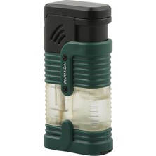 Parmida 3 Torch Pürmüz Yeşil-Siyah Puro Çakmağı - TR7259