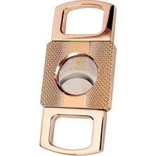 Cohiba Rose Gold Desenli Metal Puro Makası Kesici - TR9336
