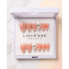 Louesse Beauty Louésse Peach Glow Takma Tırnak 12’li  Şeftali Ombre Inci Detaylı Soft Elegant Nail