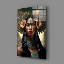 İnsigneart Insigne Art Design Çiçeklerin Prensesi Cam Tablo || Tasarımcı Koleksiyonu