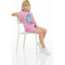 Miniko Kids Kız Çocuk Elsa Modelli Pamul Şortlu Takım