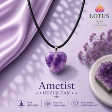 💎 Premium Doğal Taş Kalp Kolye Koleksiyonu – Ametist, Gül Kuvars & Kaplan Gözü Doğal Taş Kolye | Lotus Atölye ve İyi Yaşam Merkezi