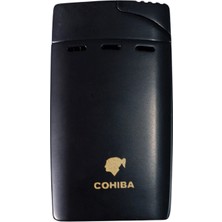 Cohiba Çift Torch Pürmüz Siyah Puro Çakmağı - TR9028