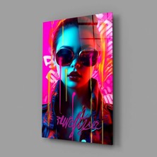 İnsigneart Insigne Art Design Şık Kadın Cam Tablo || Tasarımcı Koleksiyonu