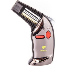 Cohiba Tek Torch Pürmüz Masa Tipi Gunmetal Puro Çakmağı - TR2920